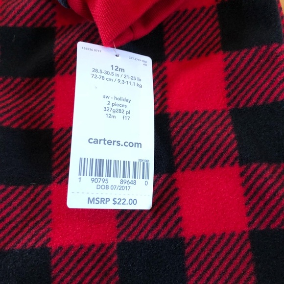 Baby boy fleece winter pajamas - Picture 4 of 7